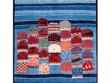 NAÏVE VILLAGE 1 - Rectangular wool rug _ Zollanvari