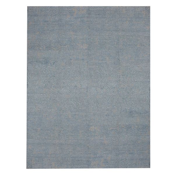 Blue Modern Wool Rug