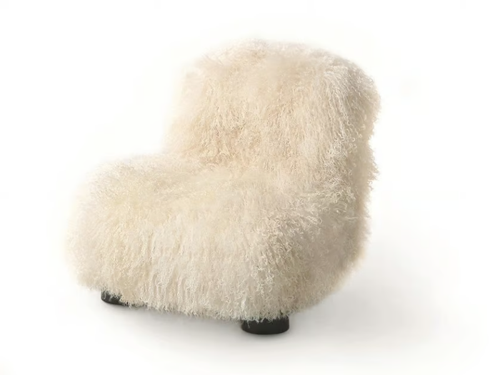 BOTOLO LOW - Upholstered fur armchair _ arflex