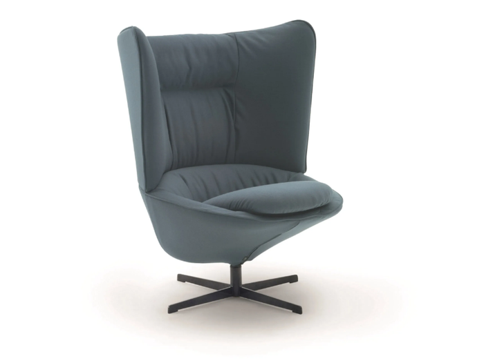 LADLE HIGH - Upholstered fabric armchair high-back _ arflex