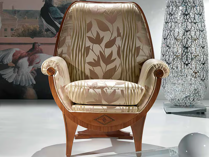 CONFORT - Upholstered armchair with armrests _ carpanelli