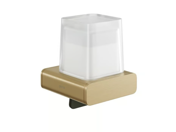 SHIFT GOLD - Wall-mounted metal Bathroom soap dispenser _ coram