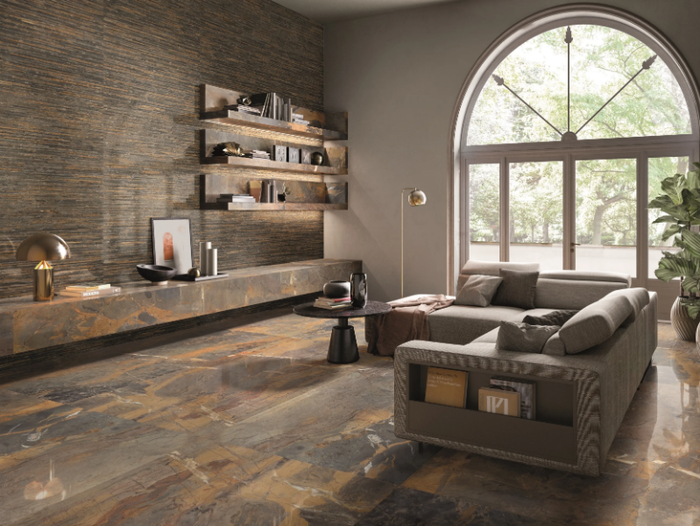 TELE DI MARMO RELOADED FOSSIL - Porcelain stoneware wall/floor tiles _ emilgroup