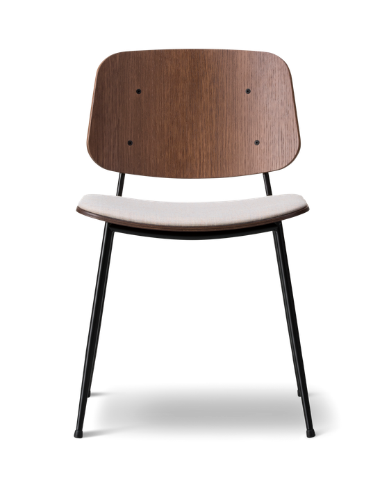 Søborg Metal Base Seat upholstered