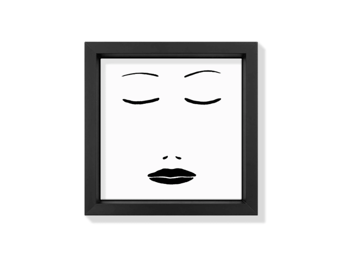 FACES XI - Ceramic tile with frame _ kiasmo