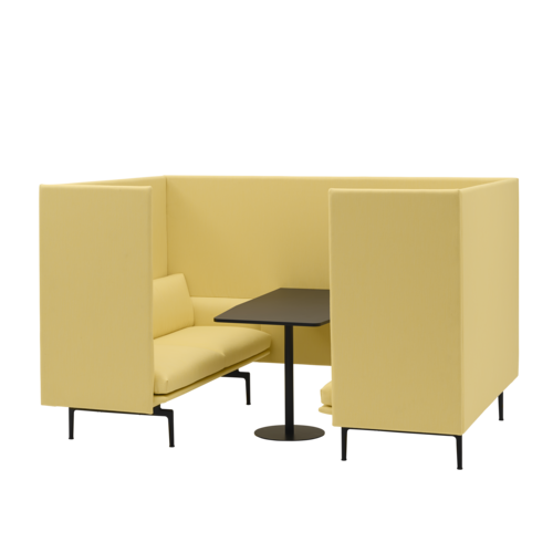 Outline Highback Cabin w. Table 120 2-Seater