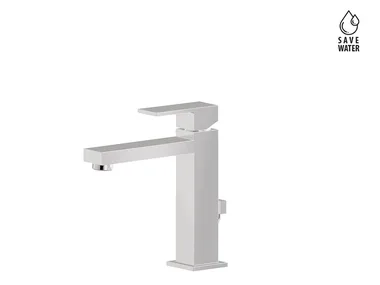 ERGO-Q 66416 - Single handle countertop washbasin mixer with pop up waste _ newform