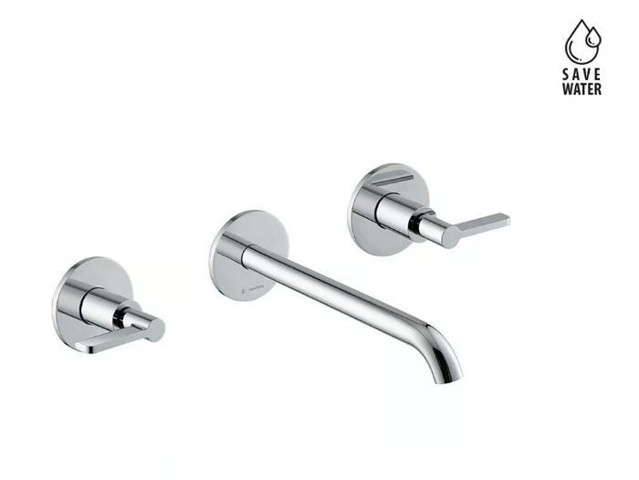 BLINK CHIC 71022E / 71122E - Wall-mounted washbasin tap with individual rosettes without waste _ newform