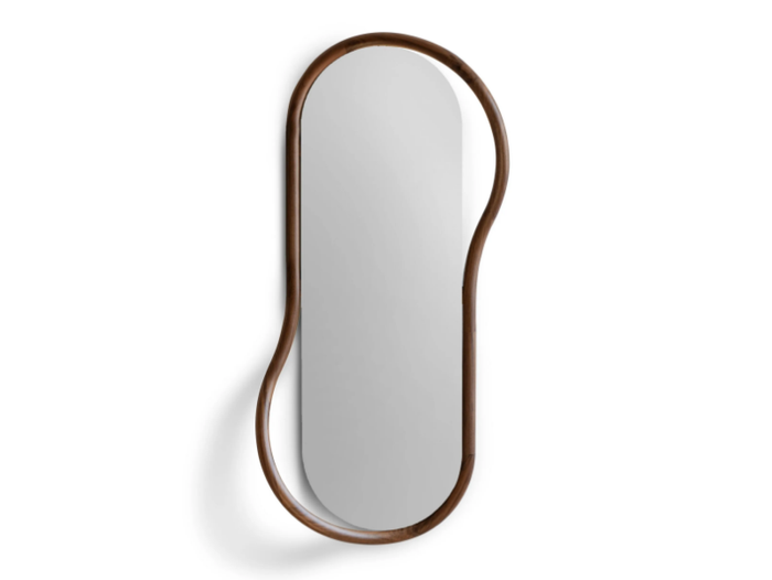 UNUT - Oval framed walnut mirror _ nomon