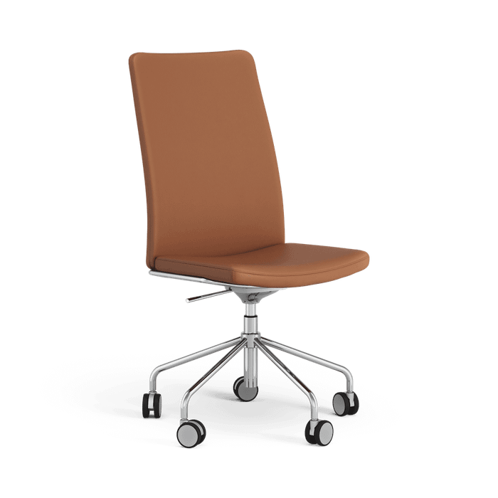 Stella High back conference chair, without armrests, adjustable height