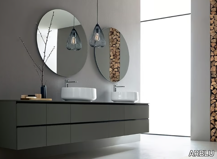 DRESS - Double wall-mounted vanity unit _ ARBLU