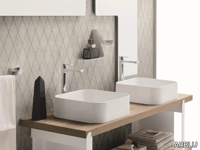 MONOLITH - Countertop rectangular single washbasin _ ARBLU