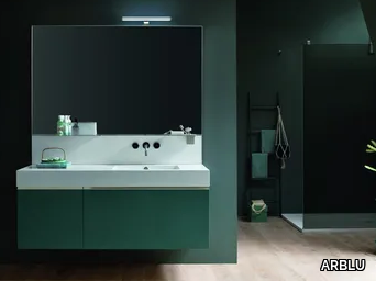 DRESS - Wall-mounted vanity unit with mirror _ ARBLU