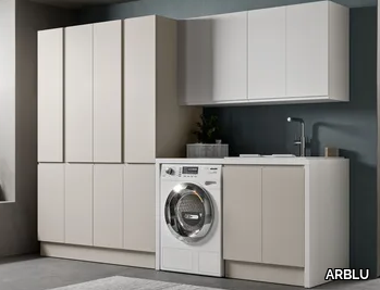 TANGO 2 - Laundry room cabinet with hinged doors for washing machine _ ARBLU