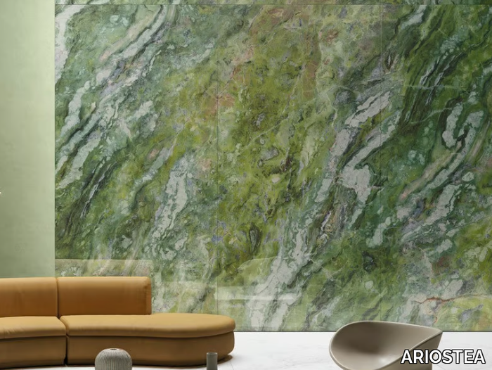 ULTRA MARMI - BRILLIANT GREEN - Porcelain stoneware wall/floor slabs with marble effect _ ARIOSTEA