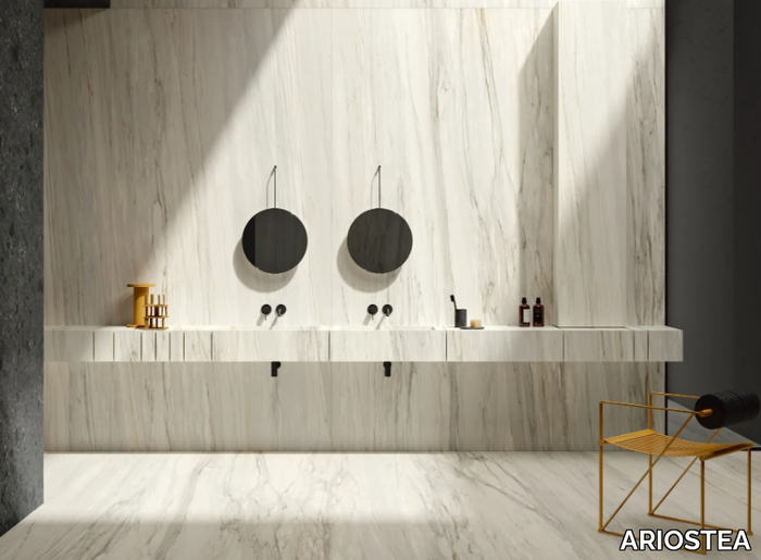 ULTRA MARMI - CREMO DELICATO - Porcelain stoneware wall/floor slabs with marble effect _ ARIOSTEA