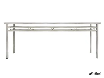 MONDO - Rectangular metal console table _ Abrissi