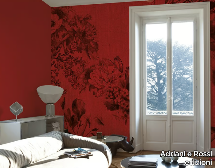 DUCALE - Vinyl wallpaper with floral pattern _ Adriani e Rossi edizioni