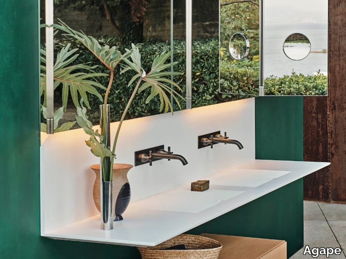 ELL - Corian® washbasin countertop _ Agape