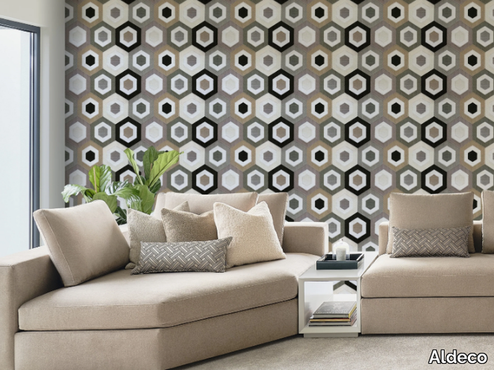 RHAPSODY - Geometric washable non-woven paper wallpaper _ Aldeco