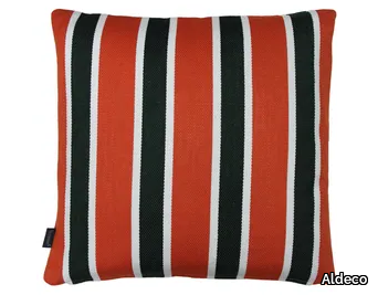 CABANA Surf Club Orange - Striped square cushion _ Aldeco