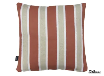 CABANA Pale Dogwood Nude - Striped square cushion _ Aldeco