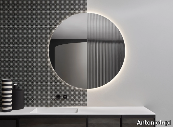 SUPERLUNA - Round wall-mounted bathroom mirror _ Antoniolupi