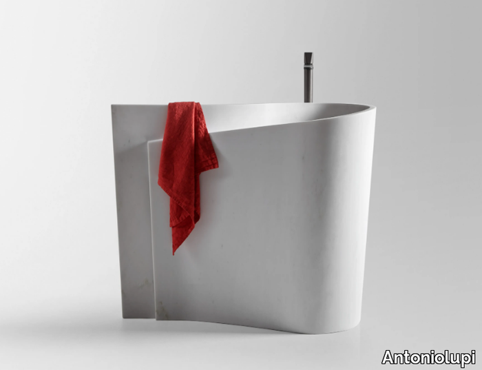WAVE - Freestanding marble washbasin _ Antoniolupi