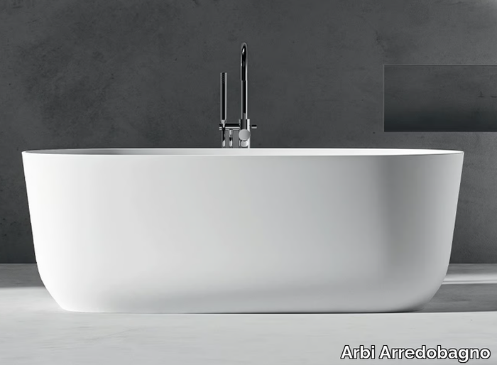 PANIER - Contemporary style freestanding oval bathtub _ Arbi Arredobagno