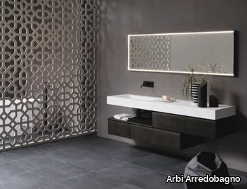 CODE 09 - Wall-mounted vanity unit with drawers _ Arbi Arredobagno