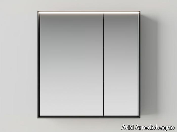 NEBULA - Wall-mounted bathroom mirror with cabinet _ Arbi Arredobagno