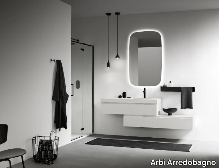 STREET 02 - Wall-mounted vanity unit with drawers _ Arbi Arredobagno