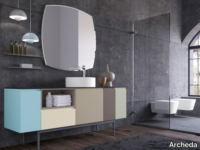 GOLA 11 - Wooden vanity unit _ Archeda