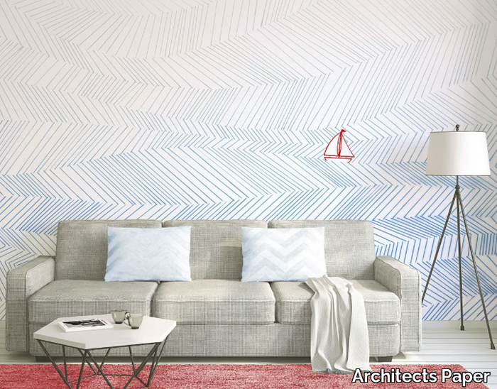 WAVES ARTWORK - Washable nonwoven wallpaper _ Architects Paper