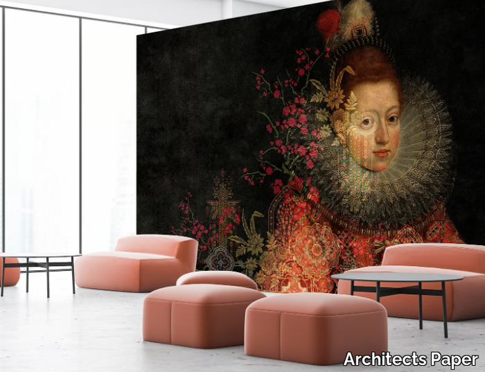 IN THE GALLERY - Washable nonwoven wallpaper with floral pattern _ Architects Paper
