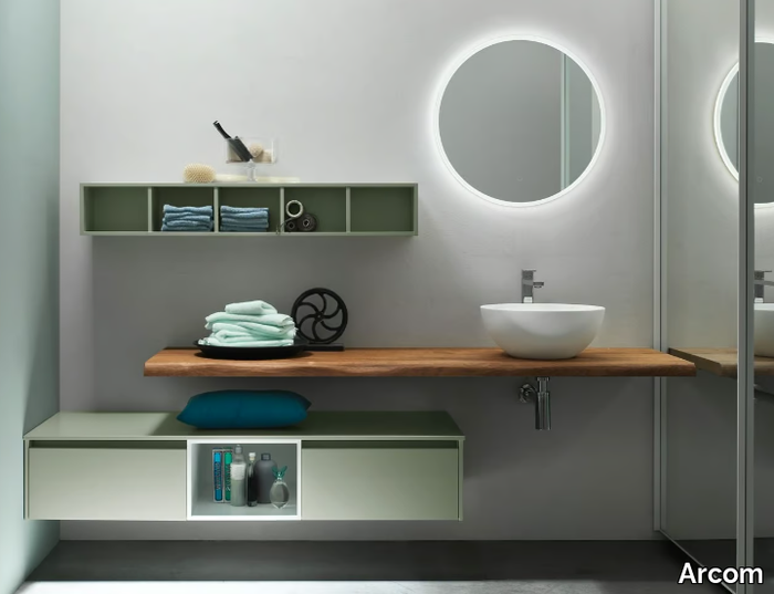 ESCAPE - COMPOSITION 31 - Washbasin countertop / vanity unit _ Arcom