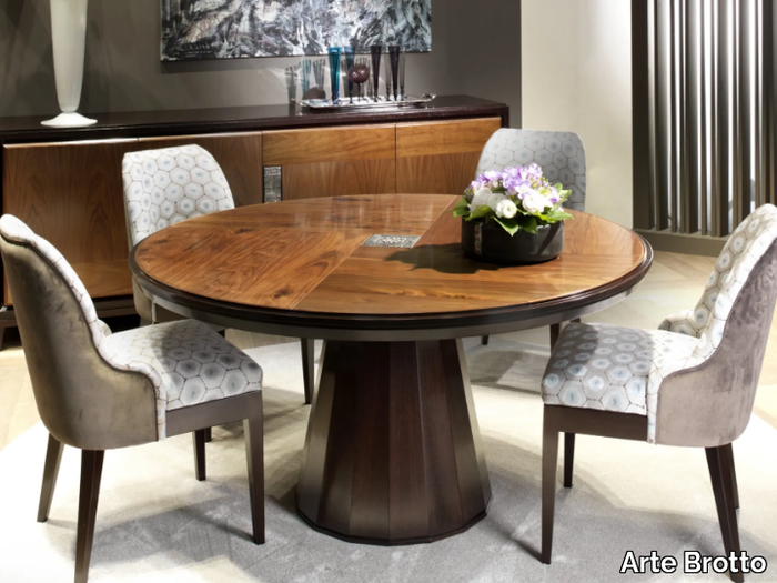 SEGRETI S693 - Round wooden table _ Arte Brotto