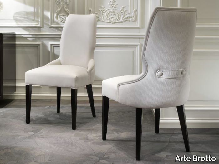 SEGRETI S90 - Upholstered leather chair _ Arte Brotto