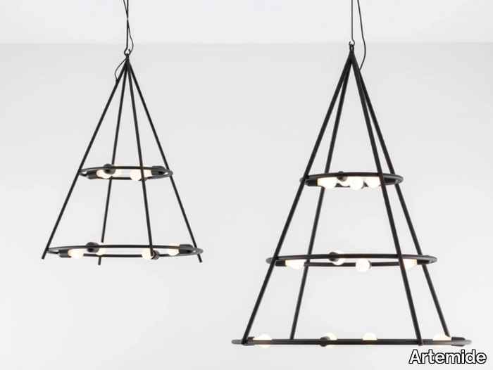 EL PORÍS - Steel pendant lamp _ Artemide