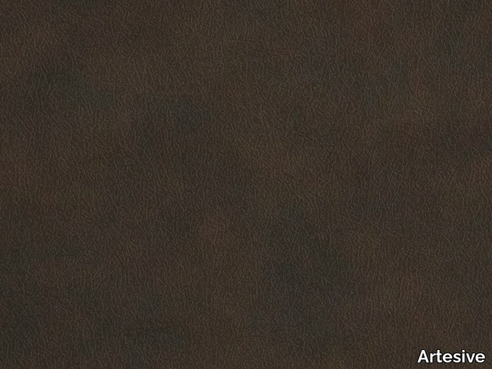 BROWN LEATHER - Door sticker with textile effect _ Artesive