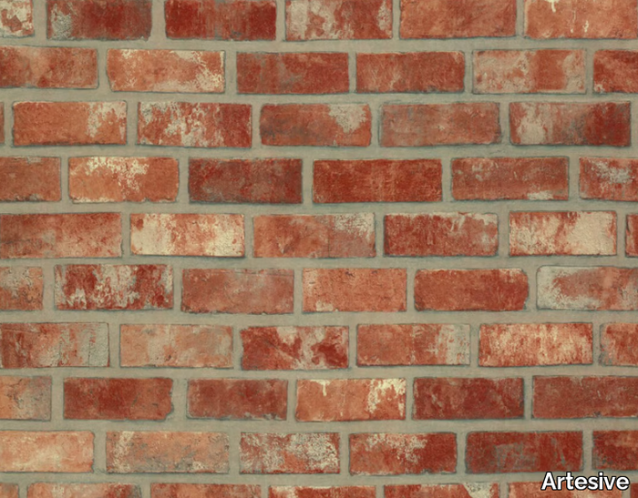 RED BRICKS - Adhesive PVC furniture foil with stone effect _ Artesive