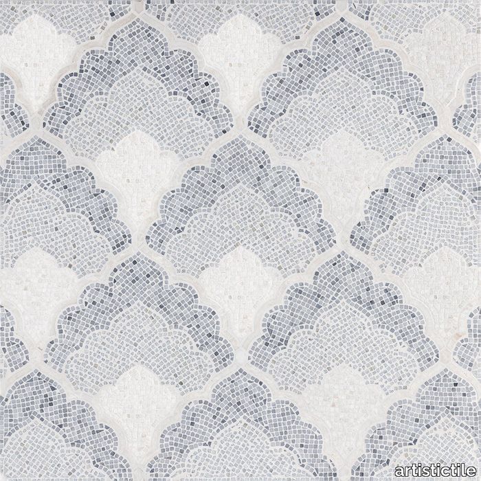 Adena by Lori Weitzner Cream Marble Mosaic