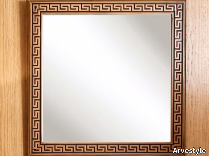 POMPEIVM - Square wall-mounted framed mirror _ Arvestyle