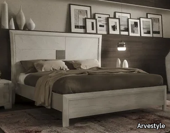 QUADRO - Wooden double bed _ Arvestyle