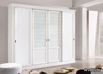 CAPRI - Solid wood wardrobe with sliding doors _ Arvestyle