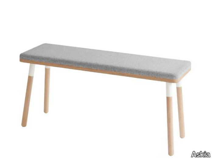 MARCO - Upholstered fabric bench _ Askia