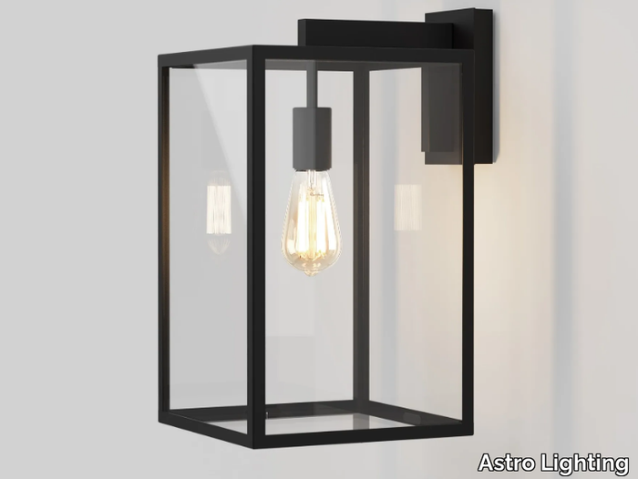 BOX LANTERN - Dimmable glass and steel Outdoor wall Lamp _ Astro Lighting