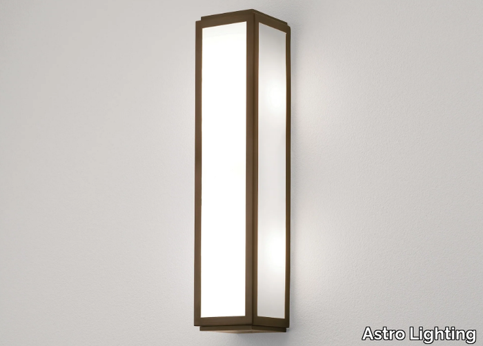 MASHIKO LED - LED glass and steel wall lamp for bathroom _ Astro Lighting