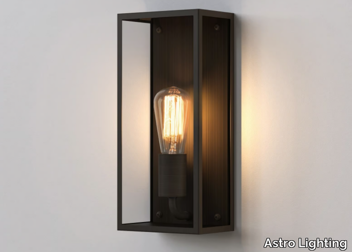 MESSINA 130 - Dimmable glass and steel outdoor wall lamp _ Astro Lighting