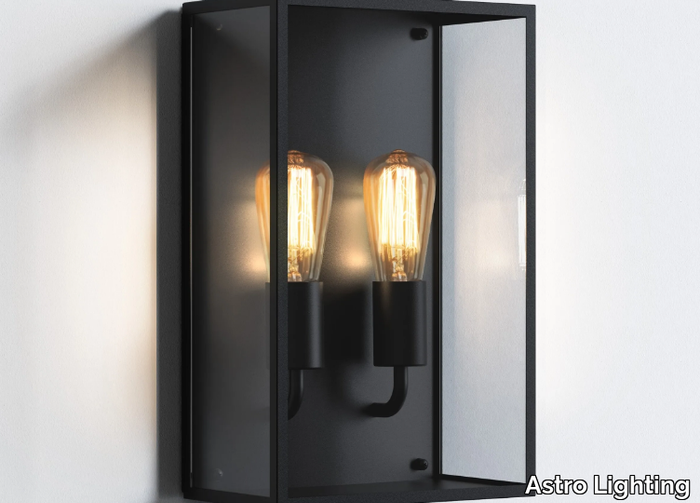 MESSINA TWIN - Contemporary style LED stainless steel Outdoor wall Lamp _ Astro Lighting